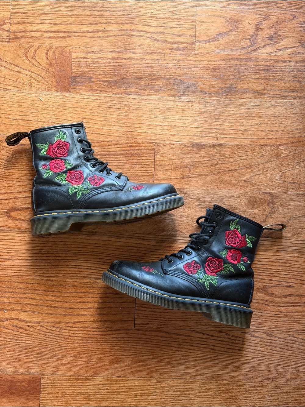 Dr. Martens 1460 Vonda Floral Leather Lace-Up Boots